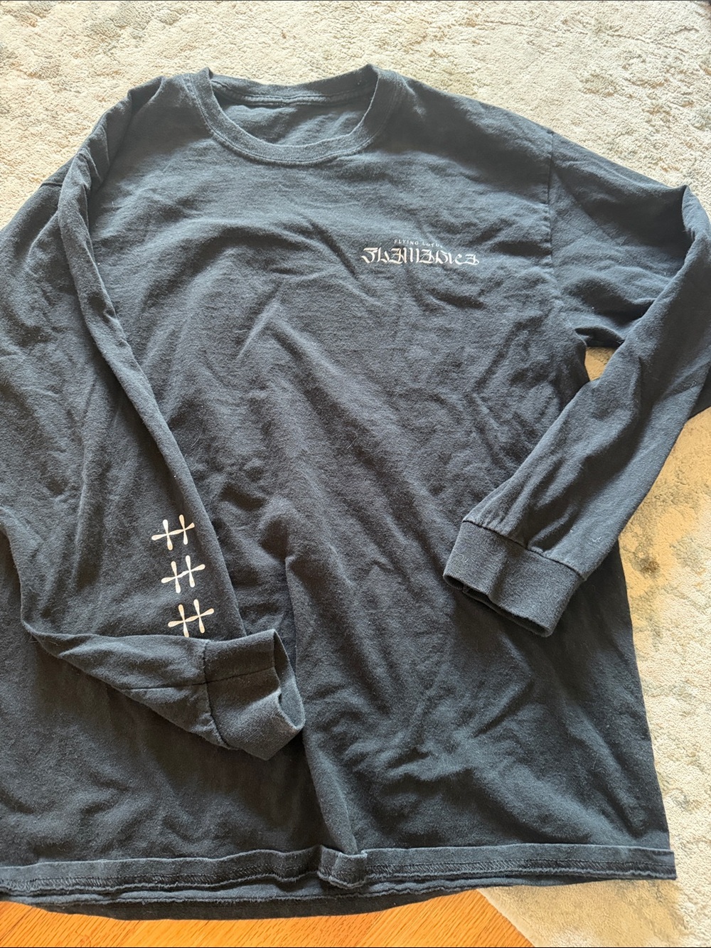 Men's Long-Sleeve Black  Graphic Tee